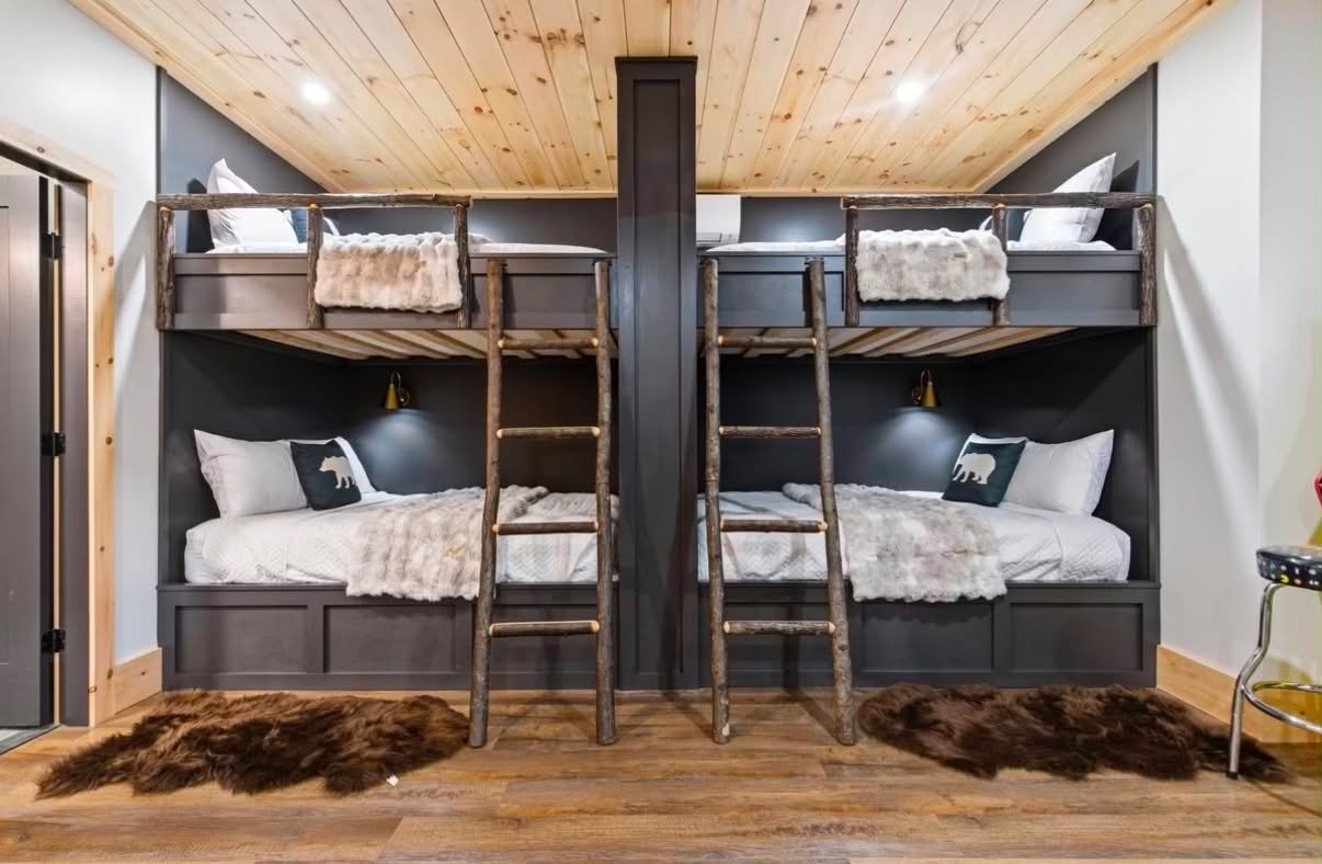 Luxe bunk suite, turned down